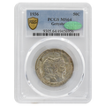 1936 Gettysburg Commemorative Half Dollar MS64 PCGS Green CAC Sticker