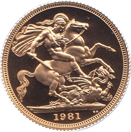 1981 GOLD SOVEREIGN ( PROOF )