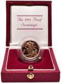 1983 GOLD PROOF SOVEREIGN BOXED