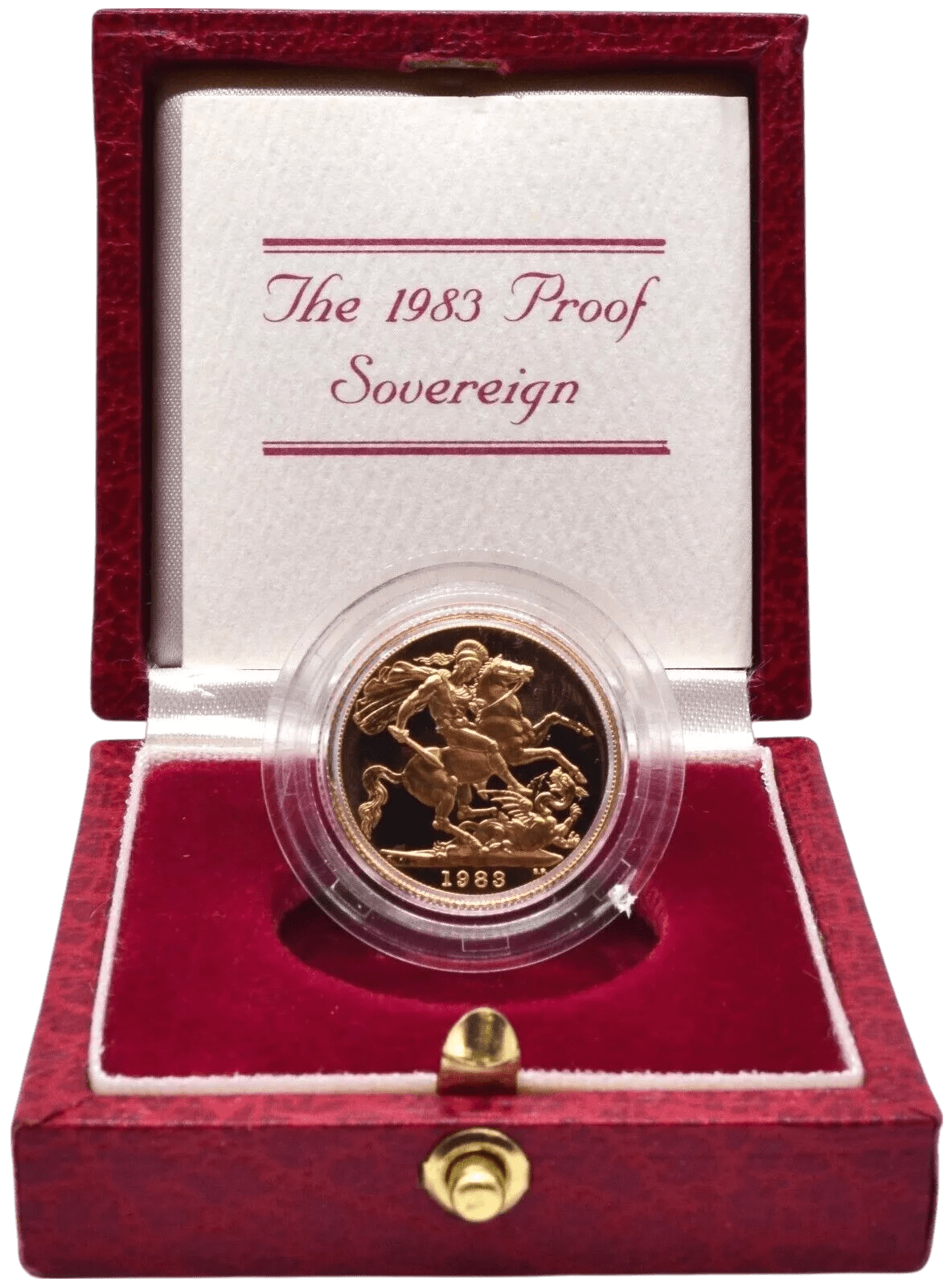 1983 GOLD PROOF SOVEREIGN BOXED