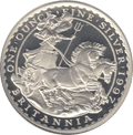 1997 SILVER PROOF ONE OUNCE BRITANNIA 2 POUND