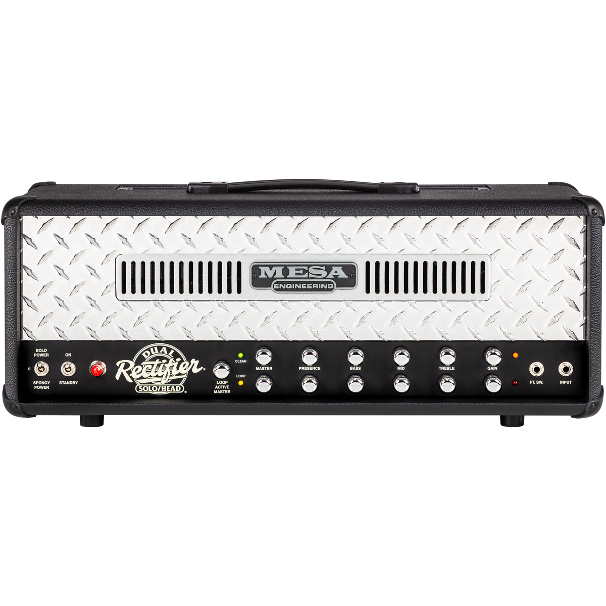 Mesa Boogie 90s Dual Rectifier Standard Head Amplifier - Black Bronco (New)