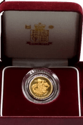 2005 GOLD PROOF HALF SOVEREIGN BOXED