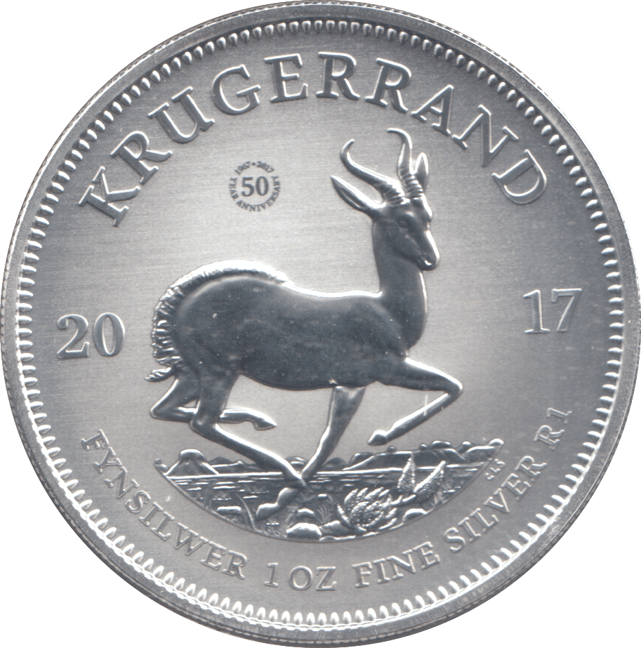 2017 SOUTH AFRICA SILVER PROOF KRUGERRAND 1oz FINE SILVER