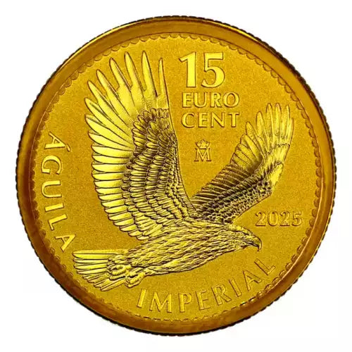 2025 Spain Imperial Eagle 1/10 oz .9999 Gold Coin Reverse Proof