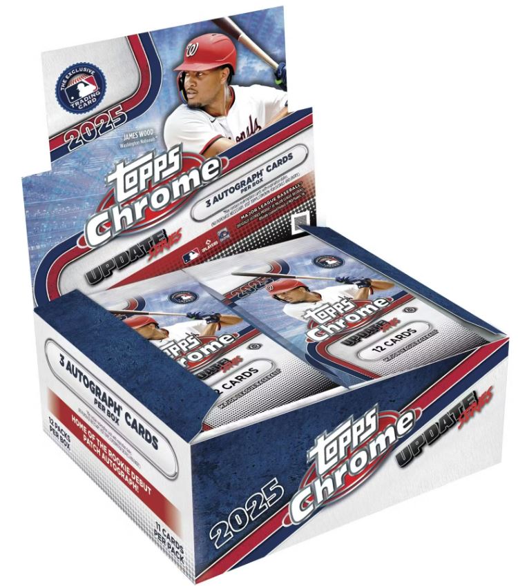 2025 Topps Chrome Update Series Baseball Hobby Jumbo Box
