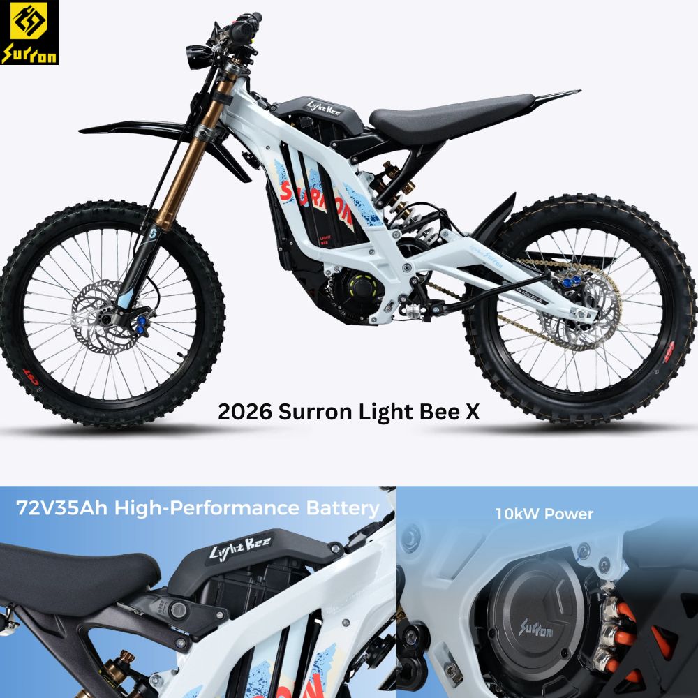 2026 Surron Light Bee X 10kW eBike (USA VIN) (Pick Up in Box / White)
