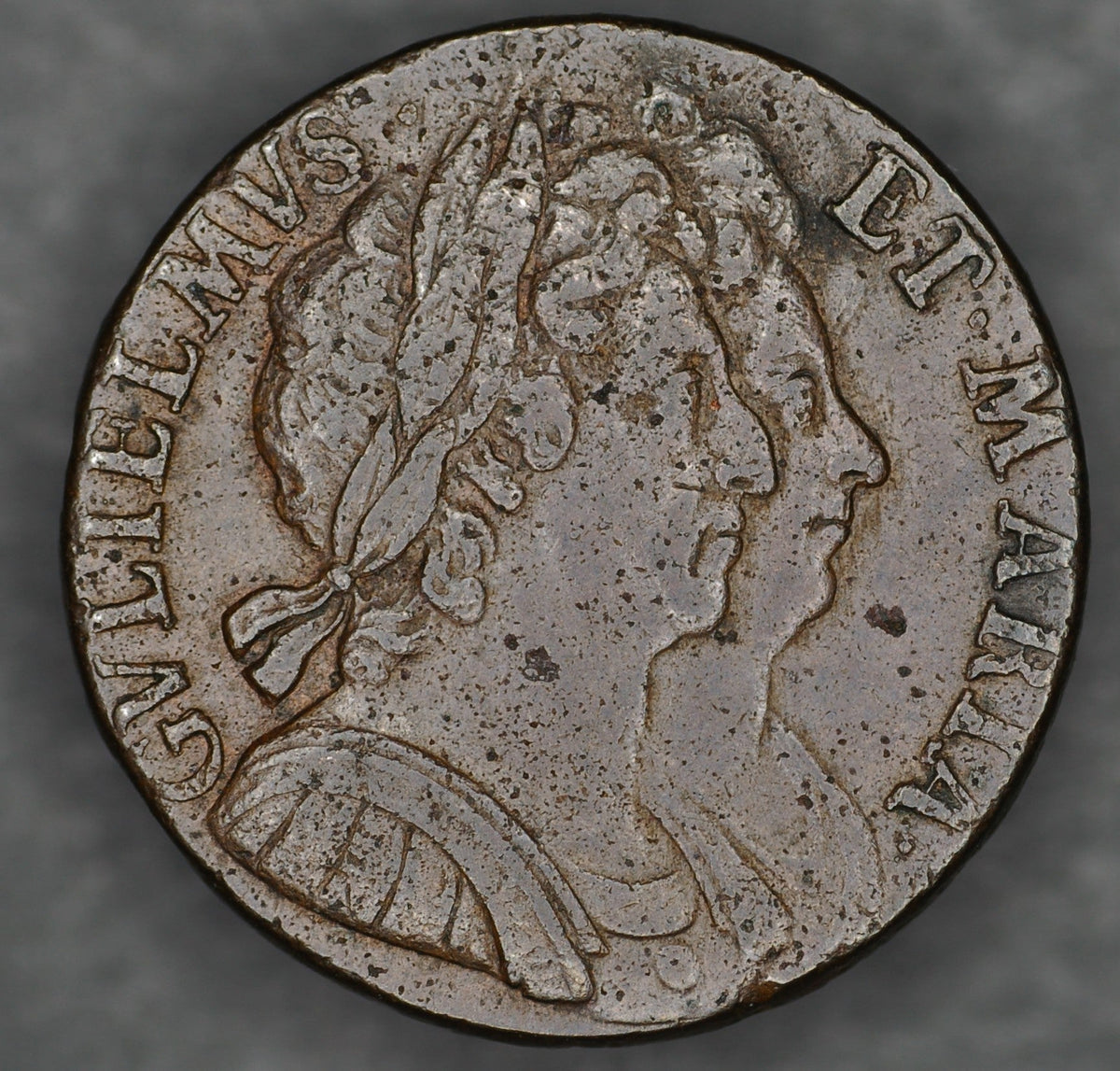 William and Mary. Halfpenny. 1694
