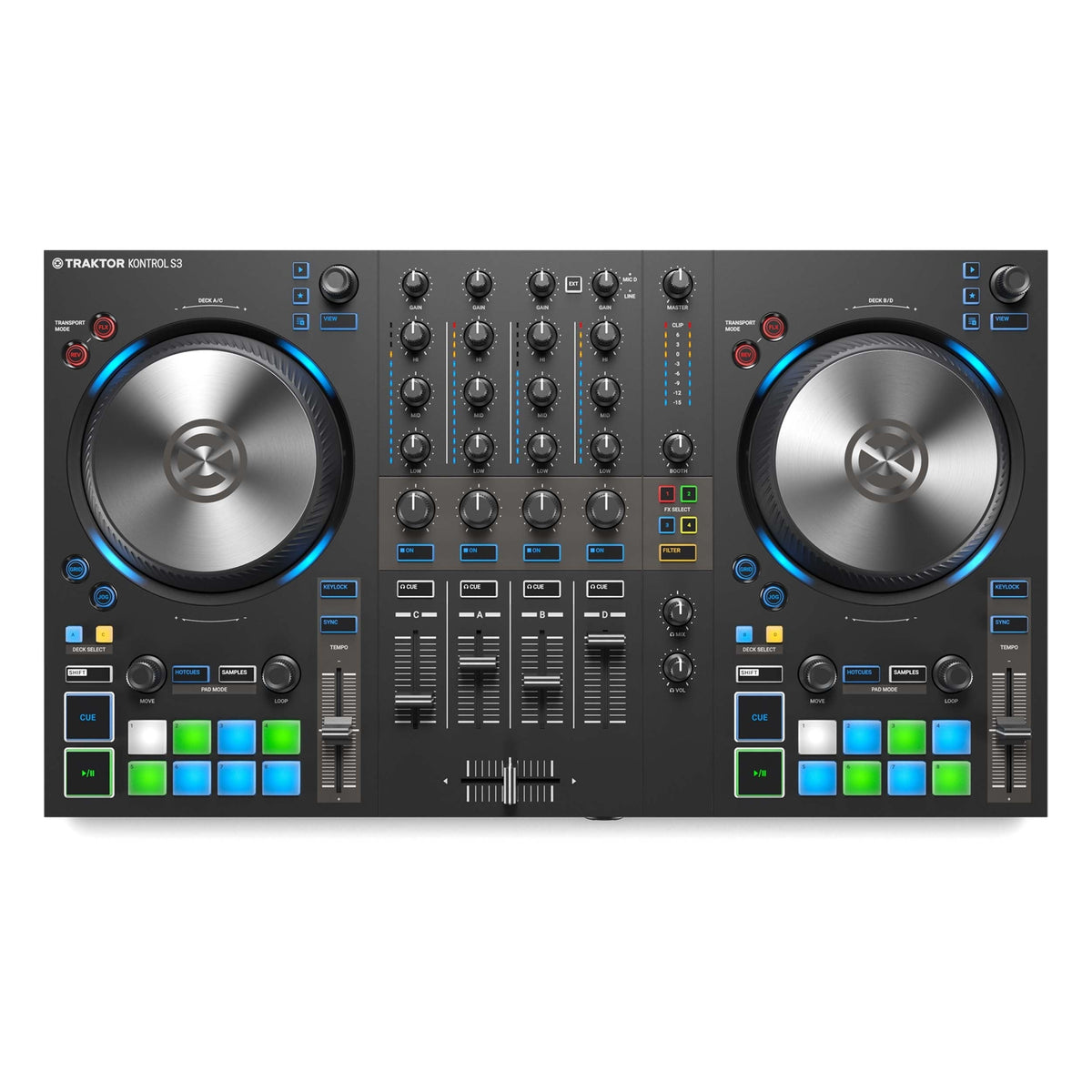 Native Instruments Traktor Kontrol S3 4-Channel DJ Controller (New)