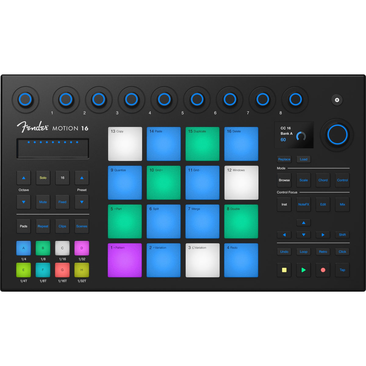Fender Studio Motion 16 16-pad Production and Performance Controller (New)