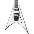 Jackson JS Series King V JS32 Electric Guitar - White with Black Bevels (New)
