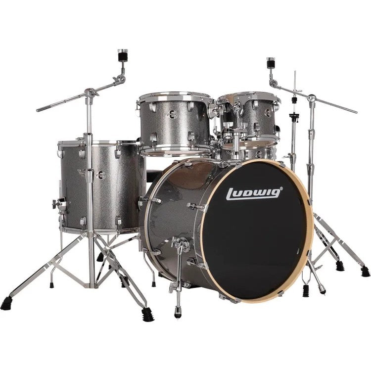 Ludwig Element Evolution 5-Piece Drum Set with Hardware - Platinum Sparkle