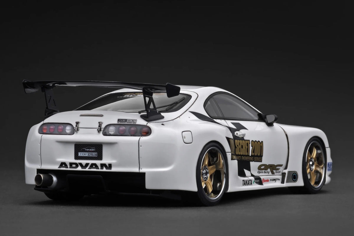 Ignition-Model Toyota Supra Mk4 (A80) Top Secret GT300 White 1:18