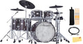 Roland VAD716-GE V-Drums Acoustic Design Electronic Drum Set - Gloss Ebony w/ Audio Cable