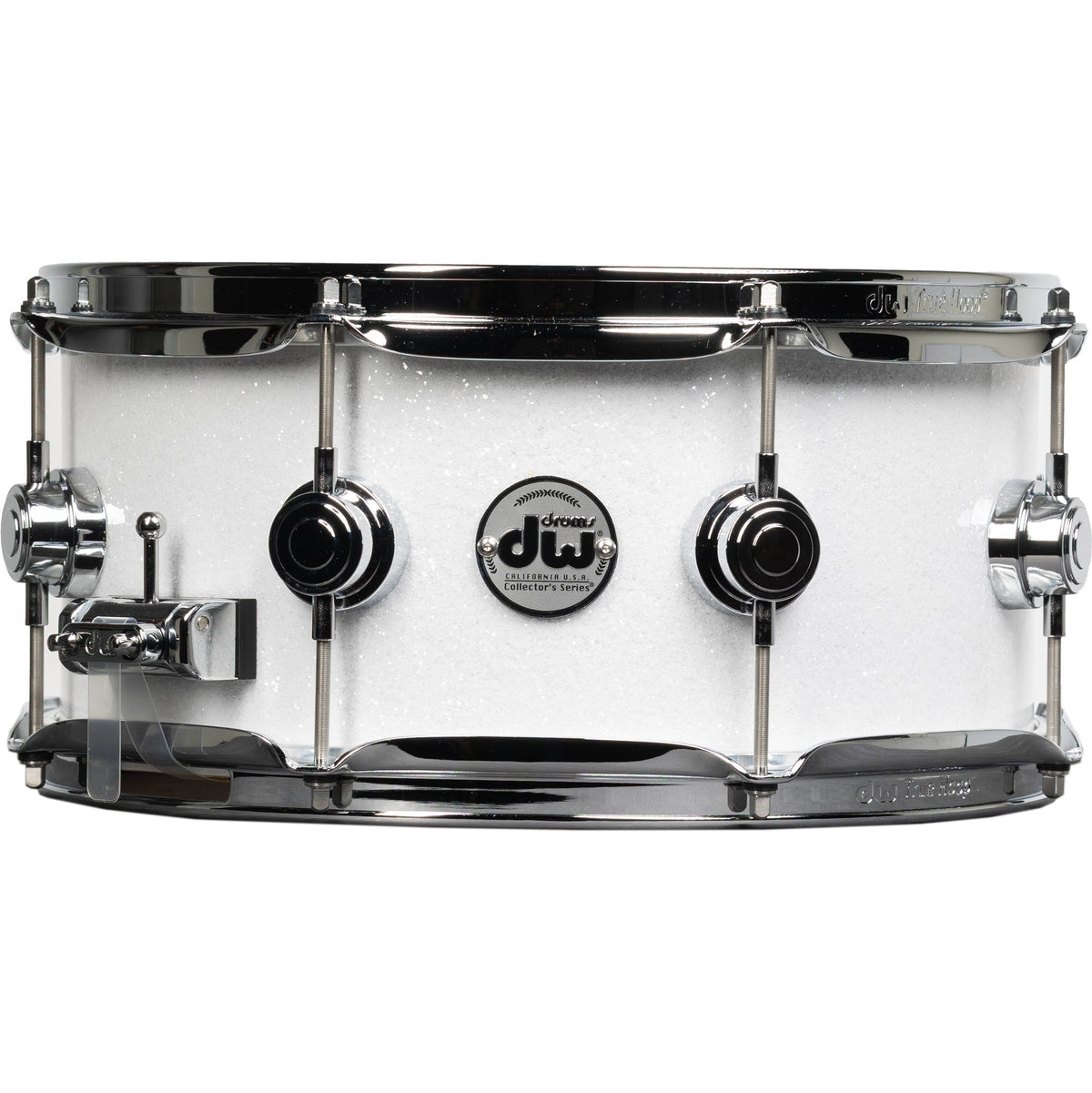 Drum Workshop Collectors Series 6x13 Snare Drum - White Glass (New)