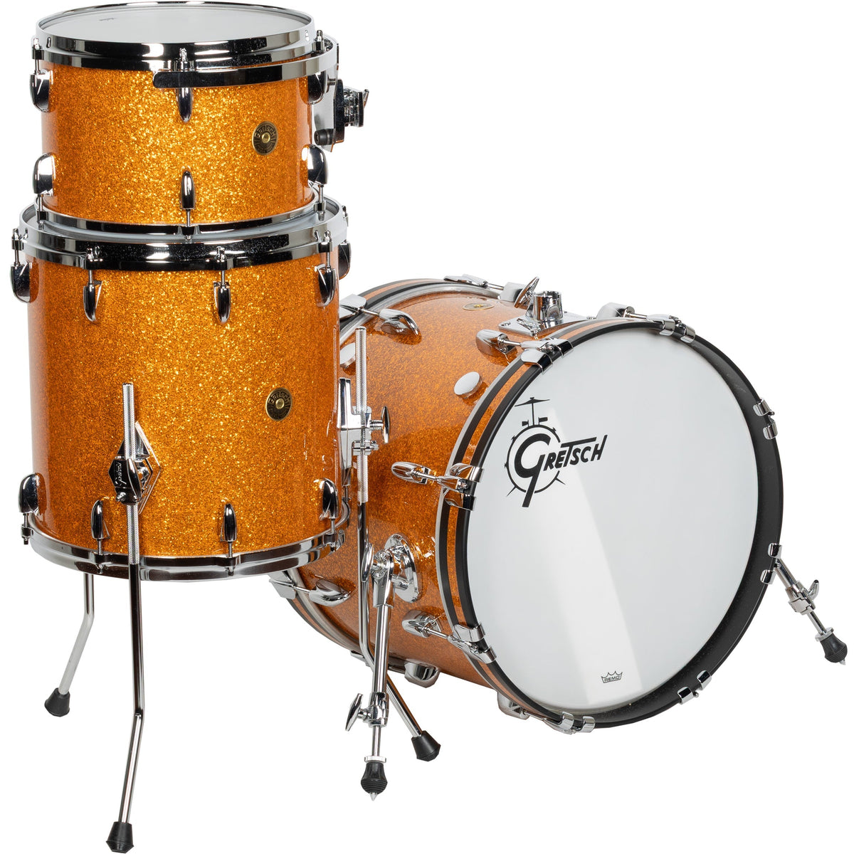 Gretsch USA Custom 3-Piece Shell Kit - Gold Glass (New)