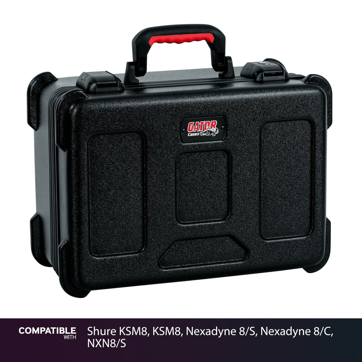 Gator 30 Mic Travel Case for Shure KSM8, KSM8, Nexadyne 8/S, Nexadyne 8/C, NXN8/S