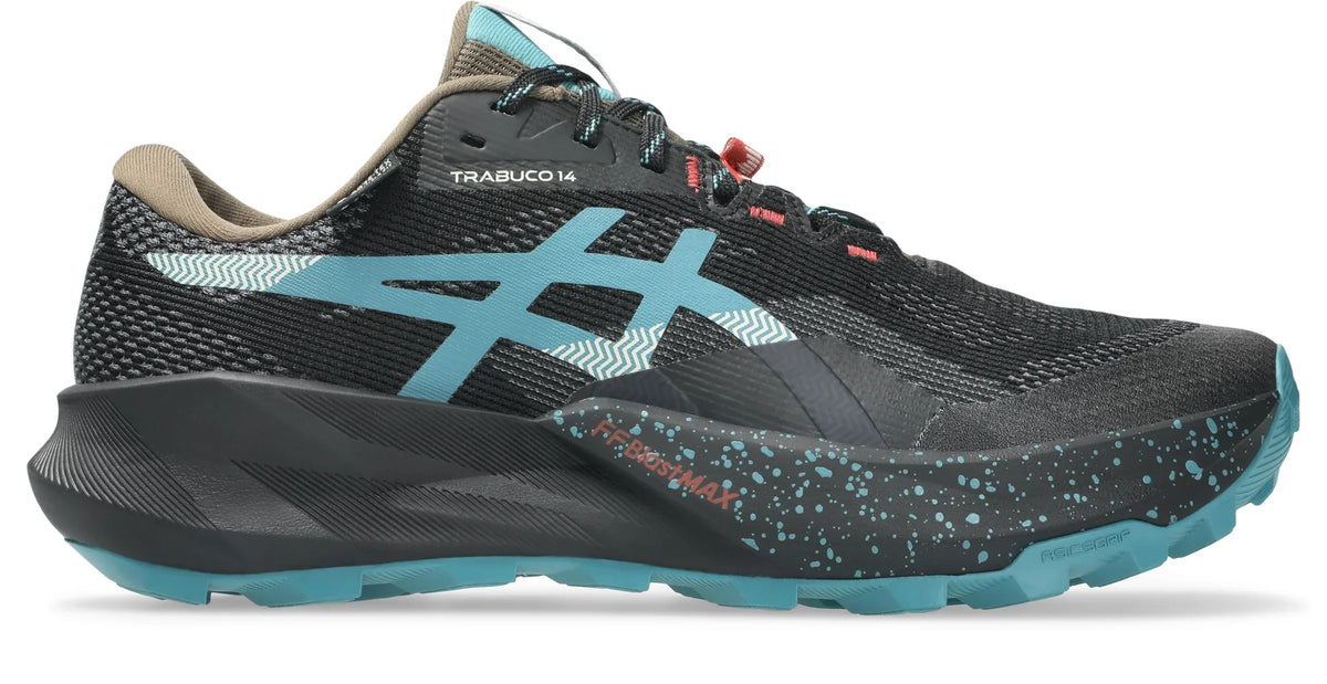 Asics Men's Trabuco 14 GTX Trail Running Shoes (Black/Misty Pine / 10.5 / Standard D)
