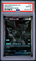 2025 Pokemon SV: Black Bolt #172 Zekrom ex Black White Rare PSA 10