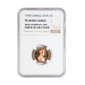 1970-S Lincoln Cent - Small Date -  NGC PF68 RD Star