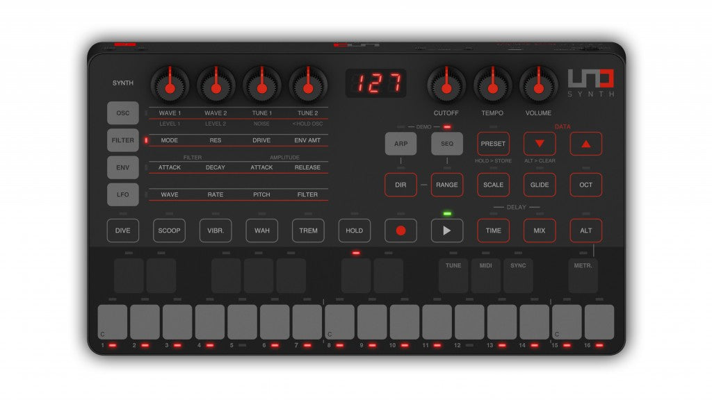 IK Multimedia UNO Synth Portable Synthesizer (New)