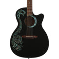 Luna Fauna Dragon Acoustic-Electric Guitar - Classic Black (New)