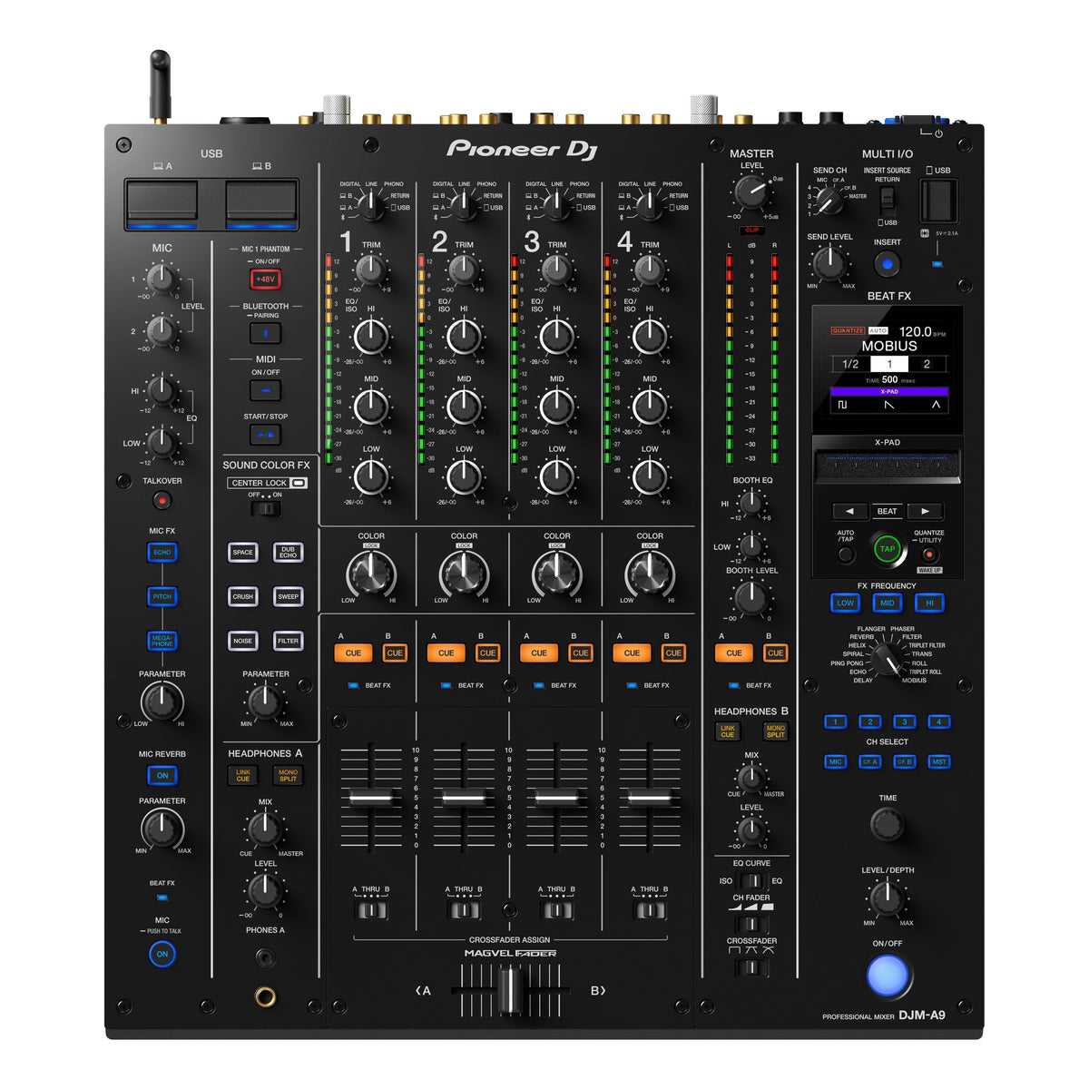 Pioneer DJ DJM-A9 Professional 4-Channel DJ Mixer (B-Stock)