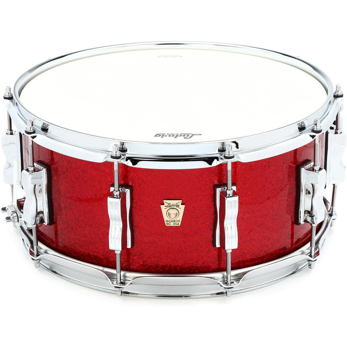 Ludwig Classic Maple 6.5x14 Snare Drum - Red Sparkle (New)
