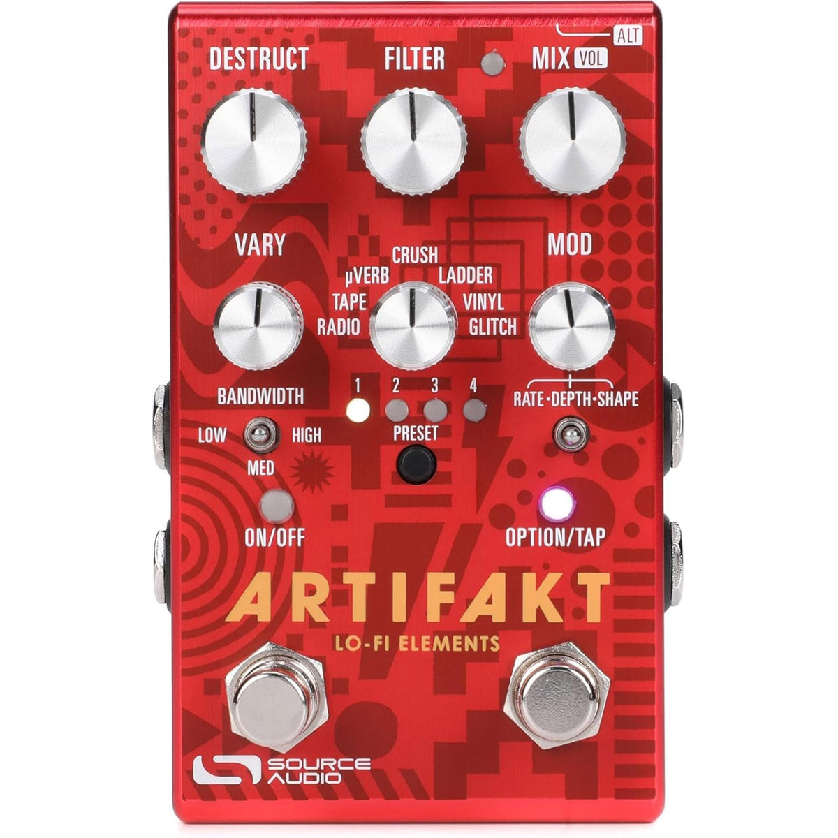 Source Audio Artifakt Lo-fi Elements Multi-effects Pedal (New)
