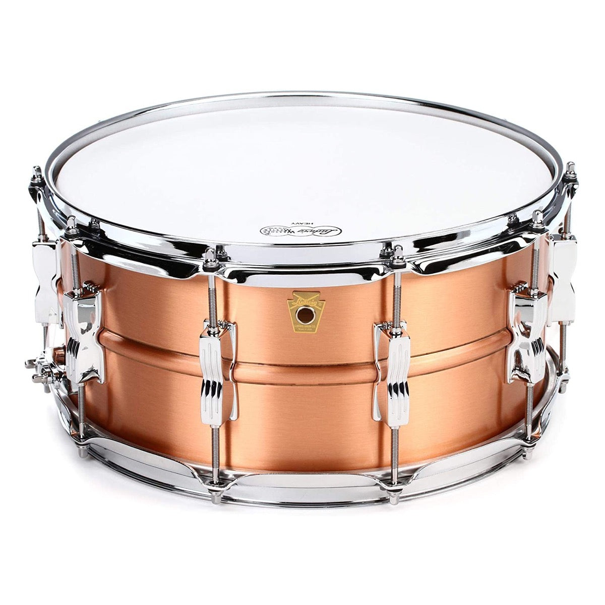 Ludwig Acro Snare Drum - 6.5 x 14 inch - Brushed Copper (New)