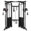 XMark Functional Trainer Cable Machine with Dual 200 lb Weight Stacks (Black)