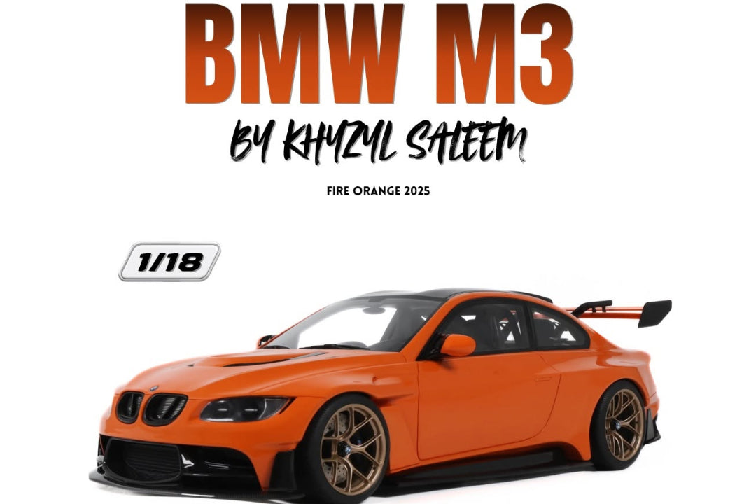 GT Spirit 2025 BMW M3 E92 Coupe Khyzyl Saleem Fire Orange 1:18