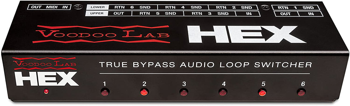 Voodoo Lab HEX True Bypass 6-Loop Audio Switcher (New)