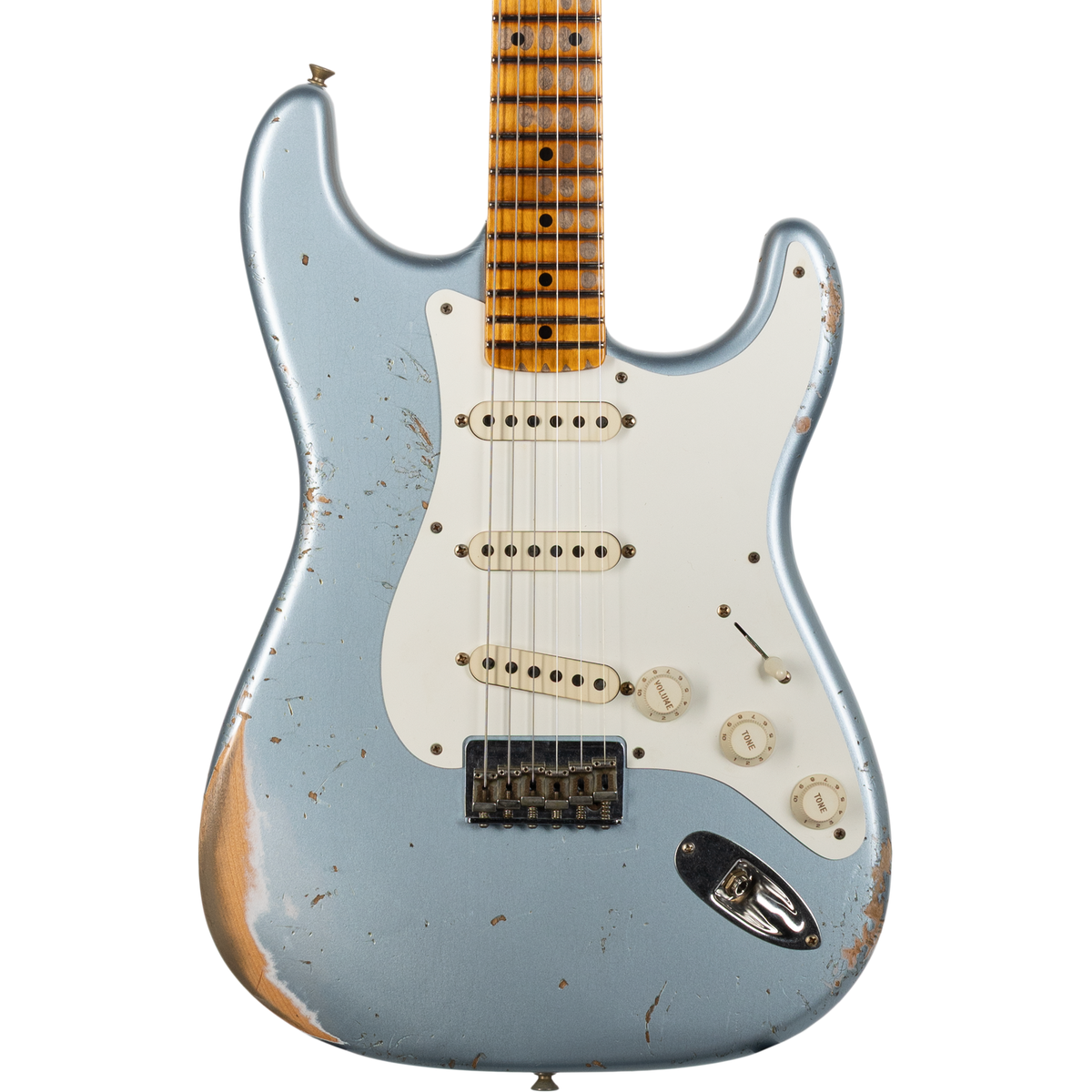 Fender Custom Shop 1956 Hardtail Stratocaster Heavy Relic - Faded Blue Ice Metallic (New - Serial Number: CZ590970 Weight: 6.6 lbs)