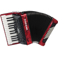Hohner Bravo II 48 Chromatic Piano Key Accordion - Red (New)