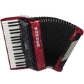 Hohner Bravo III 72 Chromatic Piano Accordion - Red (New)