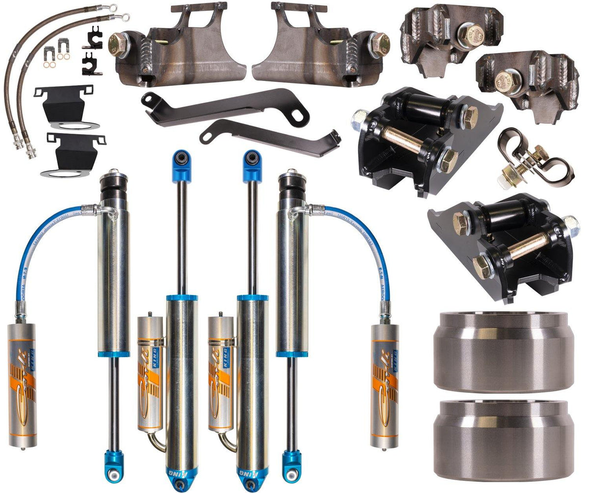 Carli Suspension 2014+ Ram 2500 Dominator 3.0 Shock Package (Diesel / Standard Blue Anodizing with Blue Hoses)