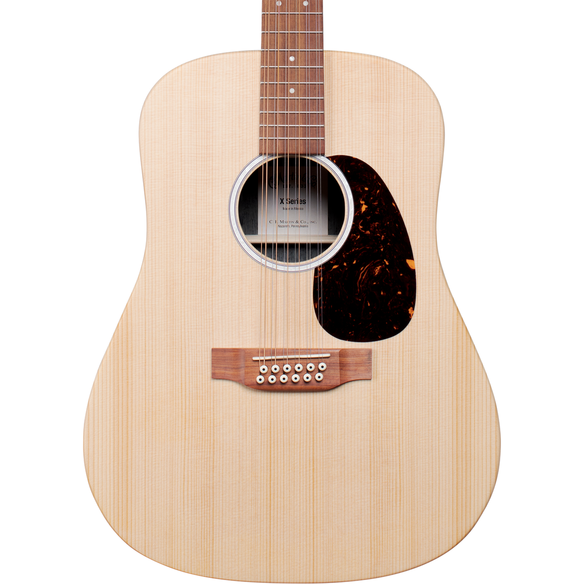 Martin D-X2E 12 String Sikta and Mahogany HPL Acoustic Electric Guitar (New)