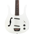 Danelectro 58 Longhorn 4 String Bass - Red Hot White (New)