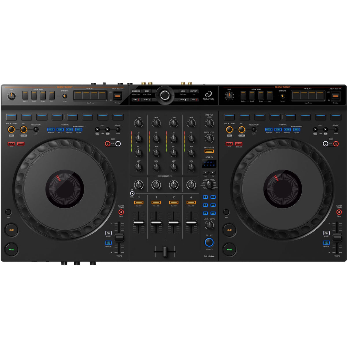 AlphaTheta DDJ-GRV6 4-Channel DJ Controller (New)