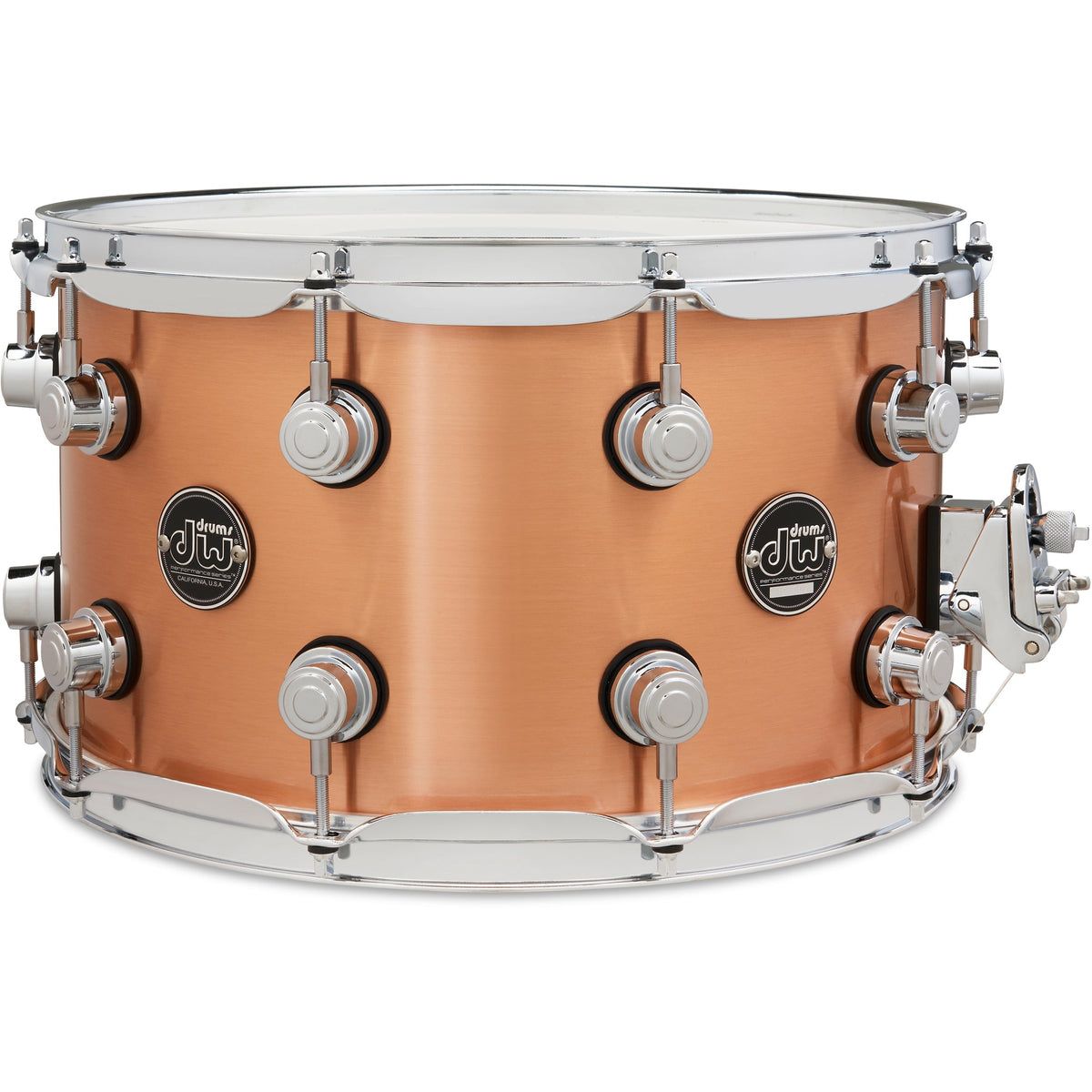 Drum Workshop Performance Series 8x14 Snare Drum - 1mm Polished Copper (New)