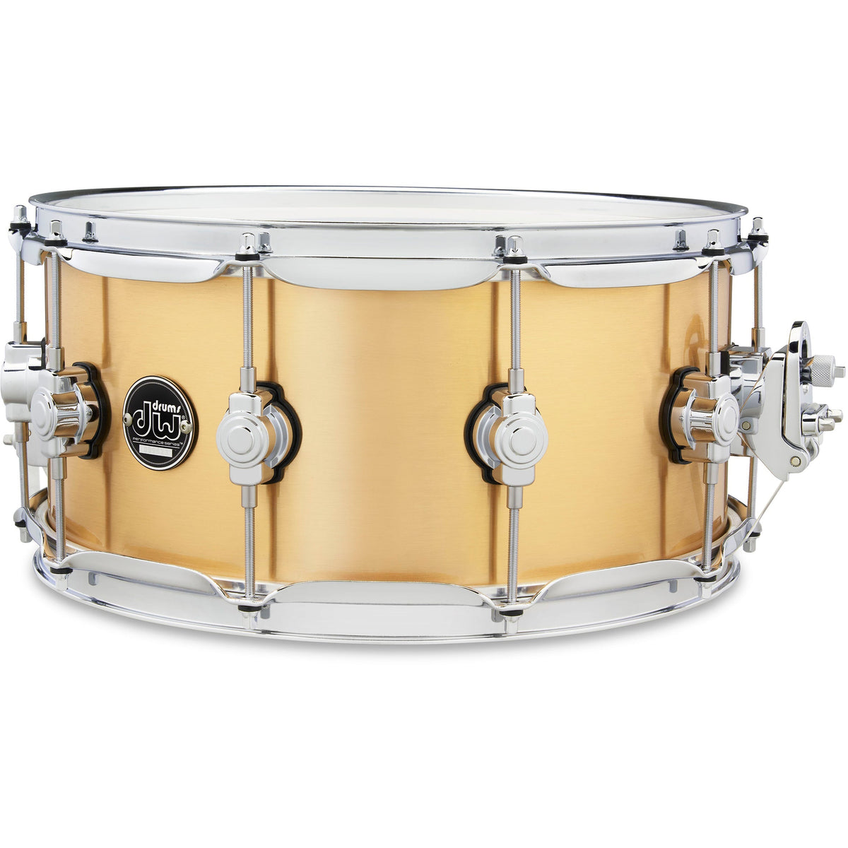 Drum Workshop Performance Series 6.5x14 Snare Drum - 1mm Polished Brass (New)
