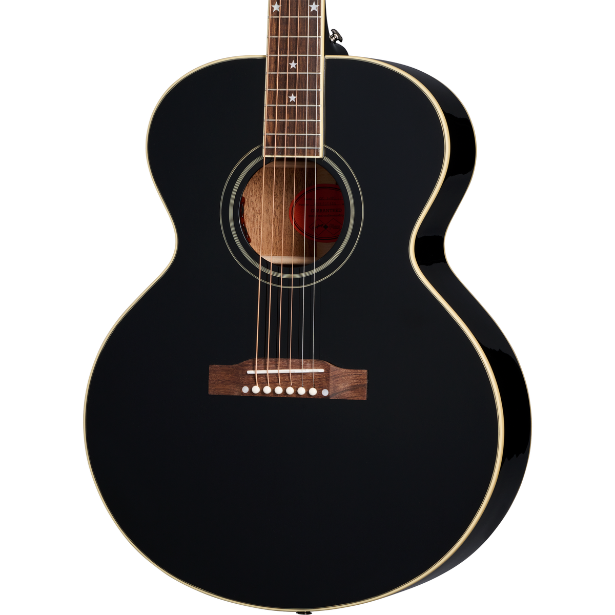 Epiphone J-180 LS Acoustic Electric Guitar - Ebony (New)