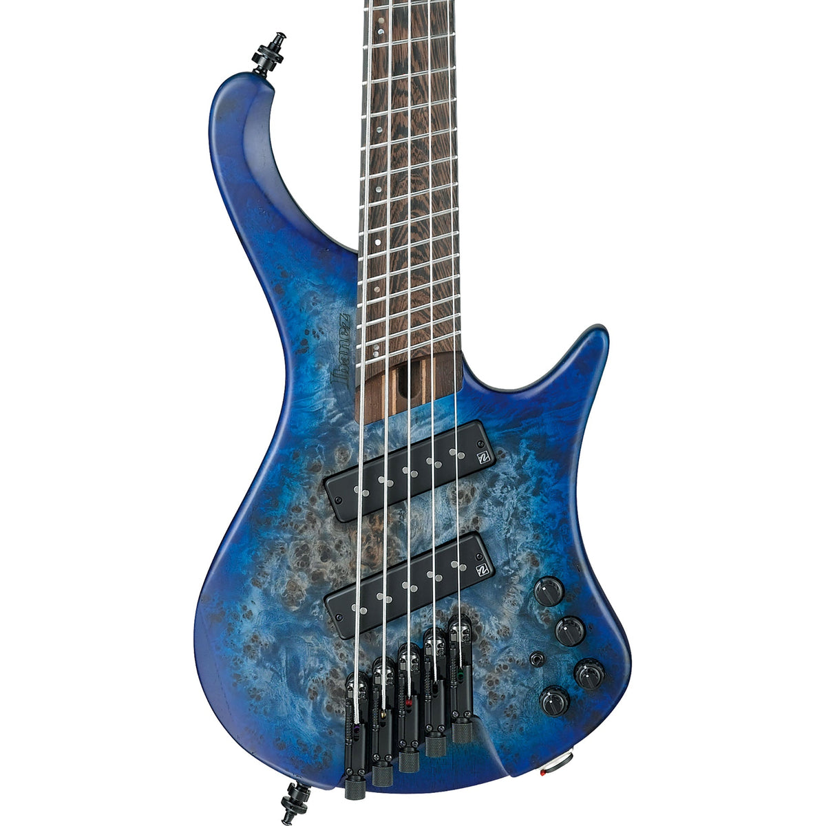 Ibanez EHB1505MSPLF Ergonomic Headless Bass 5-String Electric Bass, Pacific Blue Burst Flat (New)