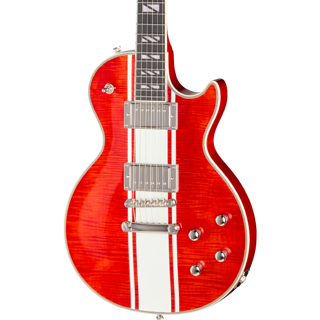 Epiphone Futura Les Paul Custom Electric Guitar - Racing Stripe Red (New)