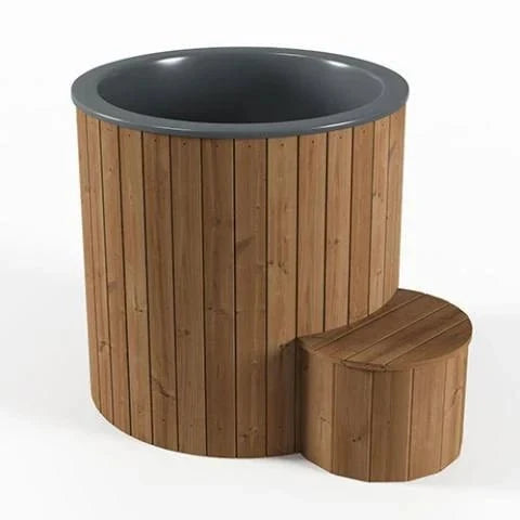 SaunaLife Model S1N 1-Person Hot and Cold Immersion Tub in Natural