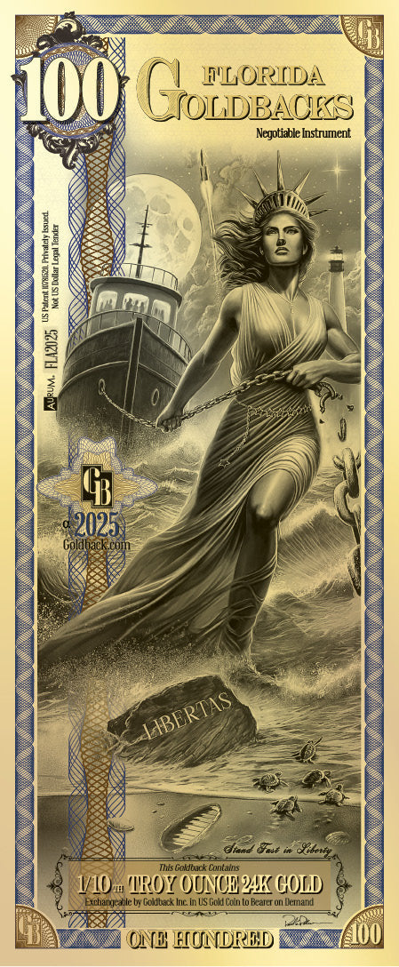100 Florida Goldback Alpha