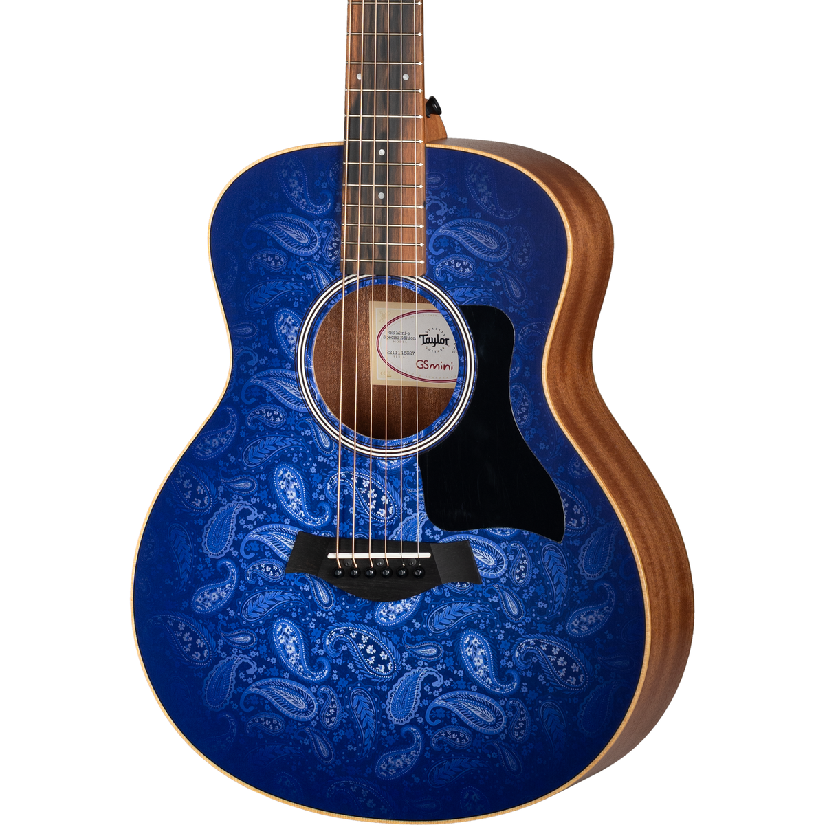 Taylor GS Mini-e Special Edition Acoustic Electric Guitar - Moonrise Blue Paisley (New)
