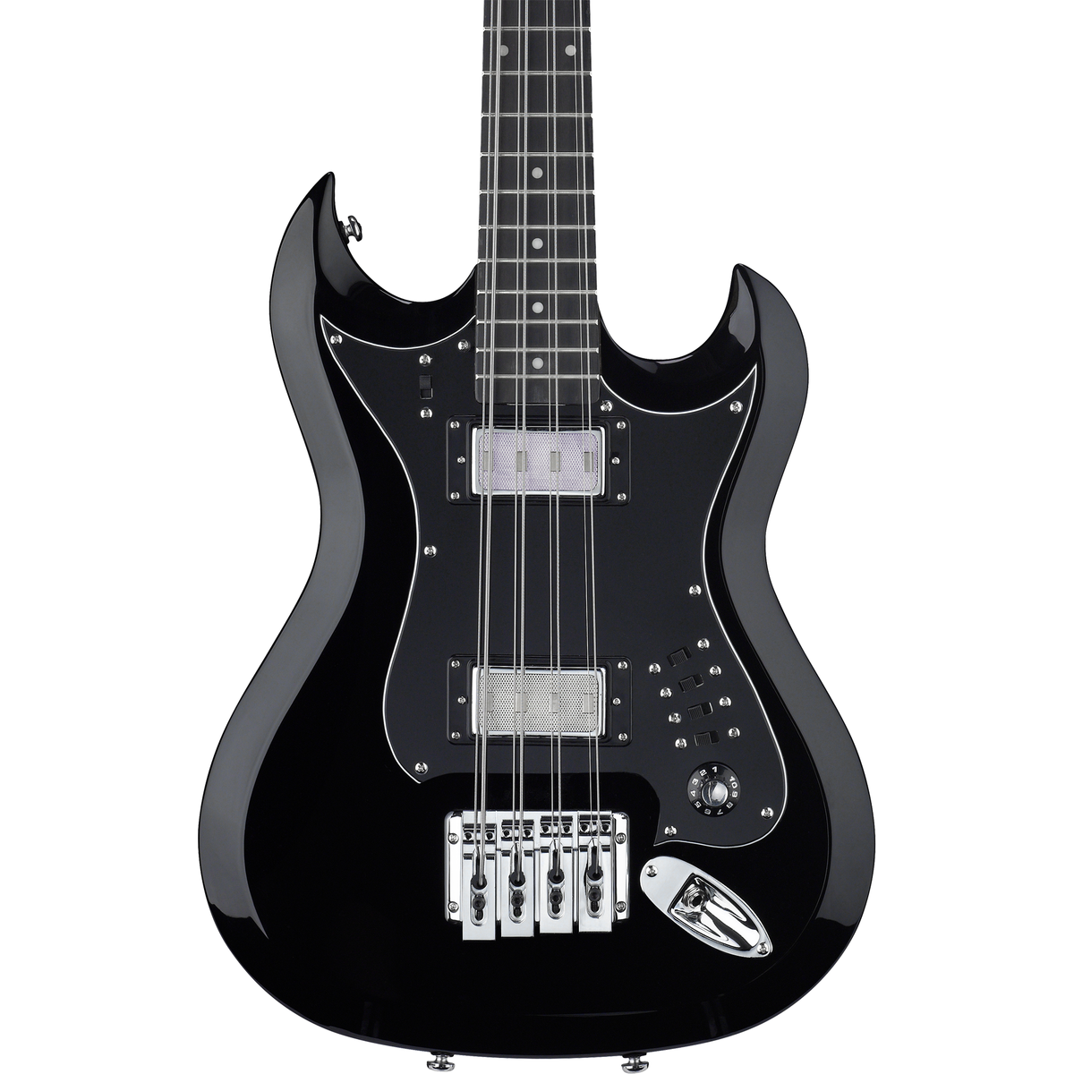 Hagstrom H8II 8-String Electric Bass - Black (New)