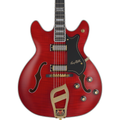 Hagstom 67 Viking II Hollow Body Electric Guitar - Wild Cherry Transparent (New)